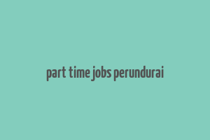 part time jobs perundurai