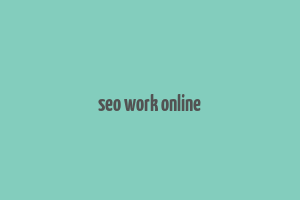 seo work online