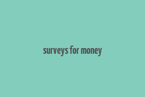 surveys for money