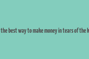 what is the best way to make money in tears of the kingdom