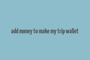 add money to make my trip wallet