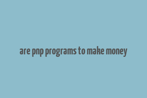 are pnp programs to make money