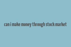 can i make money through stock market