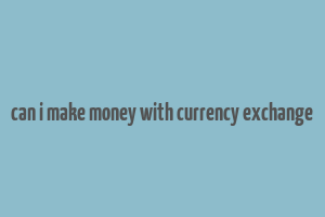 can i make money with currency exchange