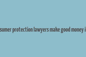 do consumer protection lawyers make good money in india