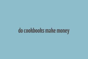 do cookbooks make money