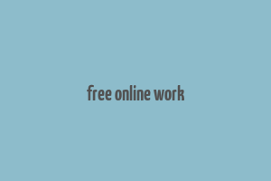 free online work