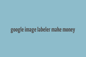 google image labeler make money