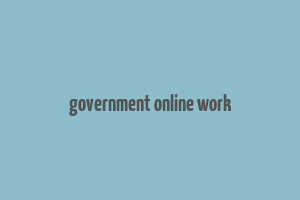 government online work