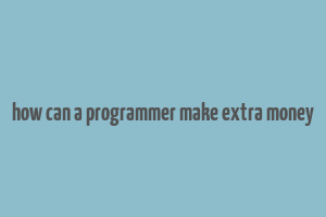 how can a programmer make extra money