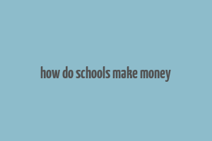 how do schools make money