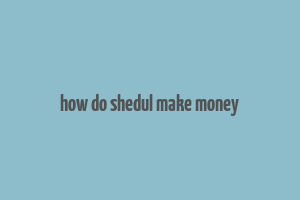 how do shedul make money