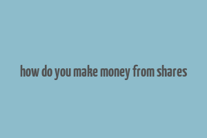 how do you make money from shares