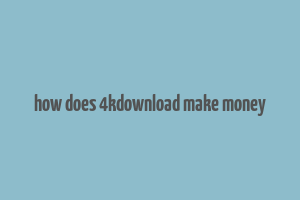 how does 4kdownload make money