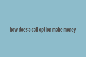 how does a call option make money