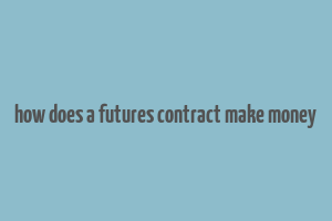 how does a futures contract make money