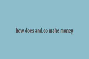 how does and.co make money