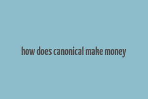 how does canonical make money