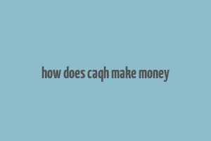 how does caqh make money