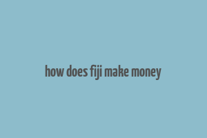 how does fiji make money