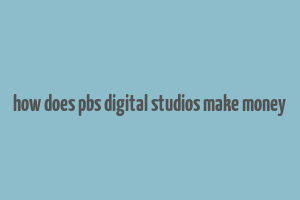 how does pbs digital studios make money