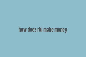 how does rbi make money