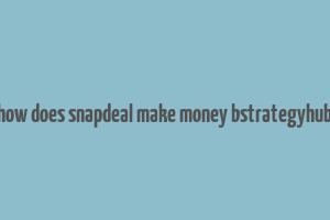 how does snapdeal make money bstrategyhub