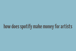 how does spotify make money for artists