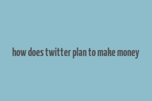 how does twitter plan to make money