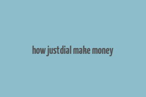 how justdial make money