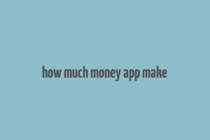 how much money app make