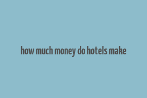 how much money do hotels make