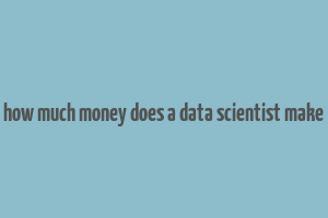 how much money does a data scientist make