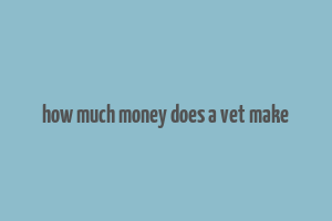 how much money does a vet make