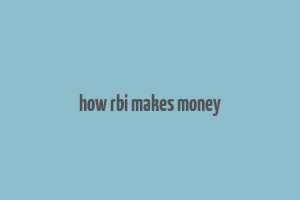 how rbi makes money