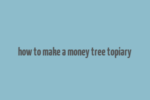 how to make a money tree topiary