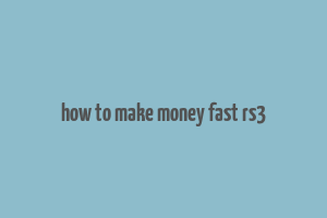 how to make money fast rs3