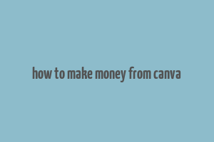 how to make money from canva