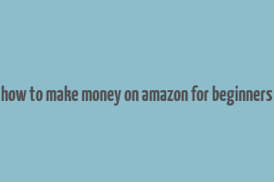 how to make money on amazon for beginners