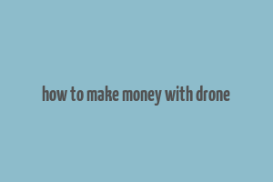 how to make money with drone