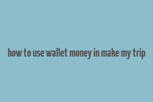 how to use wallet money in make my trip