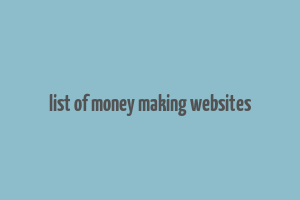 list of money making websites