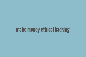 make money ethical hacking