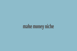 make money niche