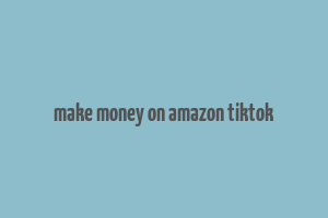 make money on amazon tiktok