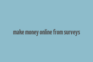 make money online from surveys