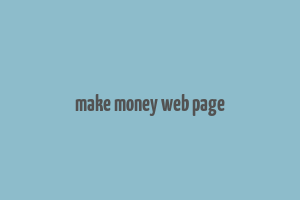 make money web page