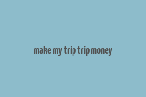 make my trip trip money