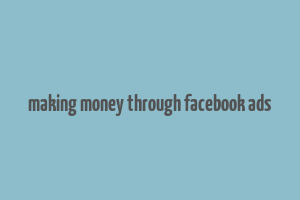 making money through facebook ads