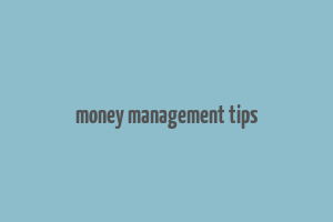 money management tips